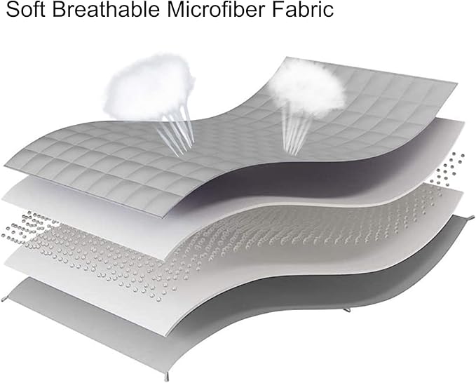 L'AGRATY Weighted Blanket - 60"x80" 20lbs Cooling Breathable Heavy Blanket Microfiber Material with Glass Beads for Adult All-Season Summer Fall Winter Soft Thick Comfort
