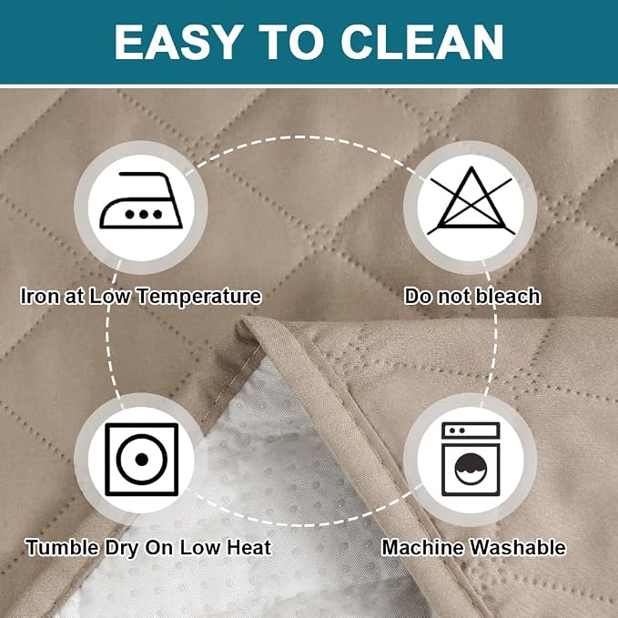 Turquoize 100% Waterproof Futon Cover Futon Slipcover Washable Armless Sofa Bed Slipcover Protector Seat Width Up to 70" with Adjustable Elastic Strap Anti-Slip for Dogs, Khaki