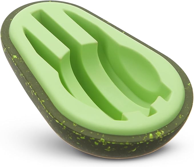 Barkbox Avocadoggo Dog Toy | Natural Rubber, Wobble Shape, Perfect for Peanut Butter & Dishwasher Safe | Dog Toy for Aggressive Chewers