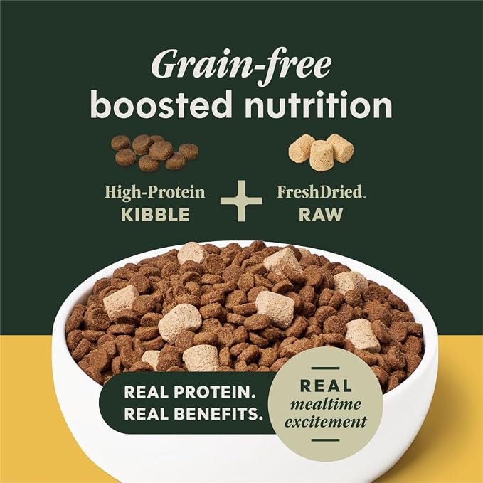 Instinct RawBoost, Natural Dry Dog Food with Freeze-Dried Pieces, High Protein, Grain-Free Recipe - Real Chicken, 20 lb. Bag