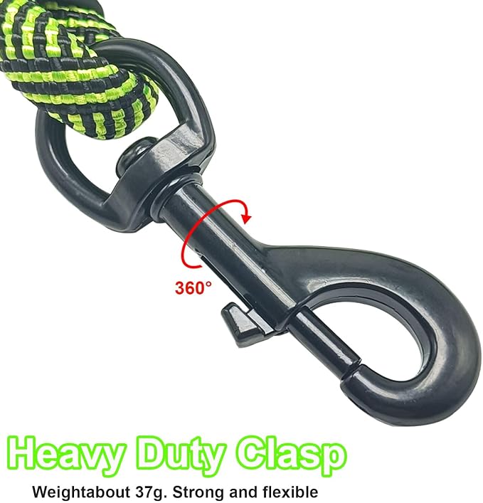 MayPaw Heavy Duty Rope Dog Leash, 3/4/5/6/7/8/10/12/15 FT Nylon Pet Leash, Soft Padded Handle Thick Lead Leashes for Large Medium Dogs (10' x 1/2")