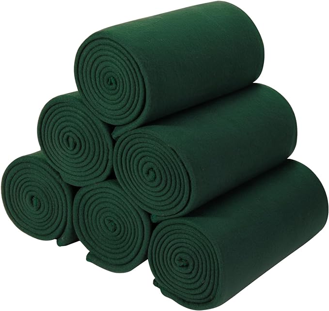 CAI TENG Blankets Throws Fleece Blanket Bulk Green Lightweight Warm Kids Blanket Soft Cozy Deco Christmas 50 x 60 Dog Blanket Bulk Fleece Fabric Blanket for Bed Sofa Couch Office Outdoor 6 Pack