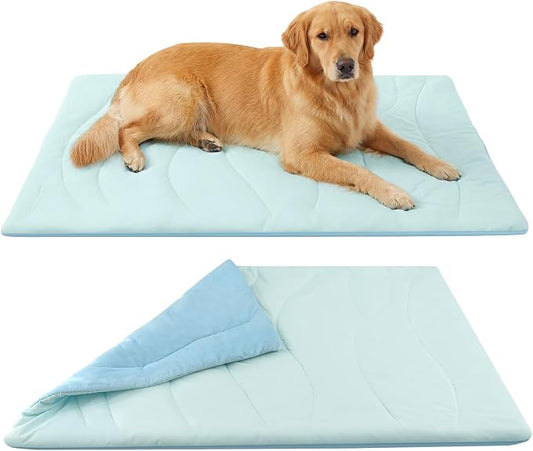 Dog Cooling Mat for Large Dogs, Double-Sided Waterproof & Cool(Q-Max>0.5),Portable Dog Cooling Mat for Summer(M/22.83 * 35.83 inch)