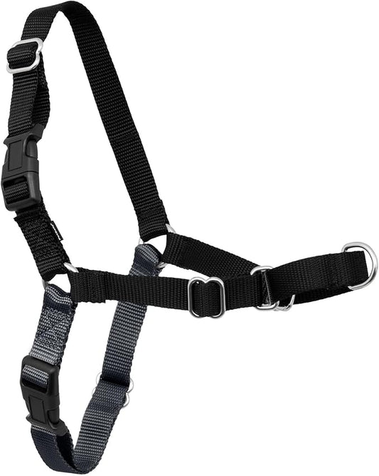 PetSafe Easy Walk No-Pull Dog Harness - Ultimate Harness to Help Stop Pulling - Pull-Free Walks - Take Control & Teach Better Leash Manners - Patented Martingale Loop Design - Charcoal Gray, X-Large