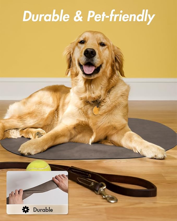 Absorbent Dog Water Mat-Cat Mat for Food and Water Bowl, Quick Dry Pet Feeding Mat, No Stains Pet Food Mat, Pet Accessories Pet Supplies-Cat Bowl Mat for Messy Drinkers, 12"x19"