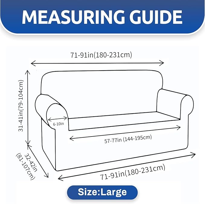 YEMYHOM Couch Cover Latest Jacquard Design High Stretch Sofa Covers for 3 Cushion Couch, Pet Dog Cat Proof Slipcover Non Slip Magic Elastic Furniture Protector (Large, Begonia Leaf Coffee)
