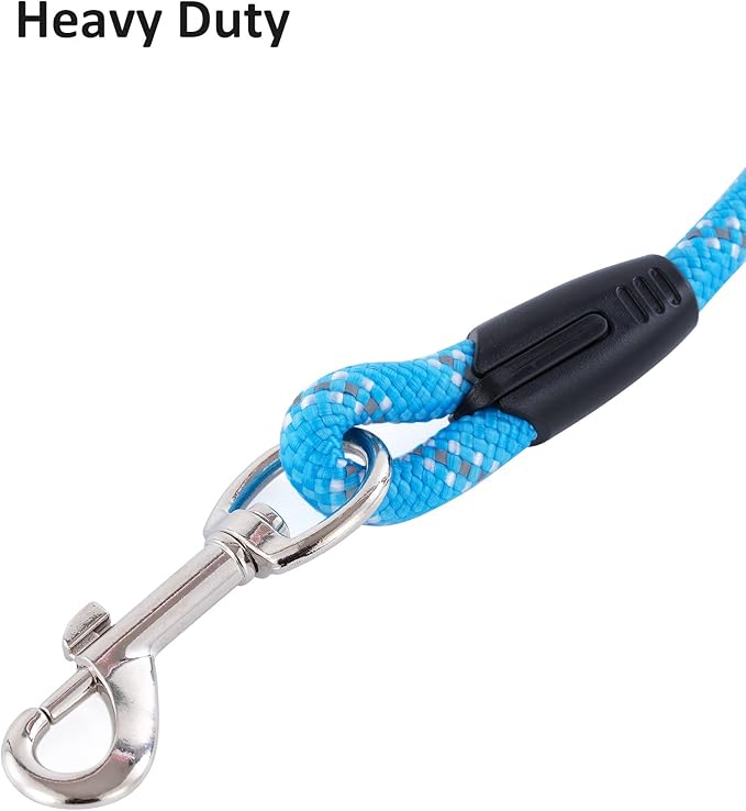 Long Leash for Dog Training 16FT/30FT/50FT/100FT, Reflective Threads Rope Check Cord, Heavy Duty Lead for Large Medium Small Dogs Walking, Playing, Camping, or Yard