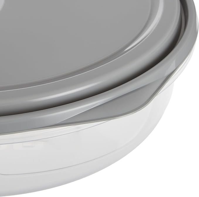 GoodCook EveryWare Extra Large 12 inch Round Container 4 pack, BPA Free