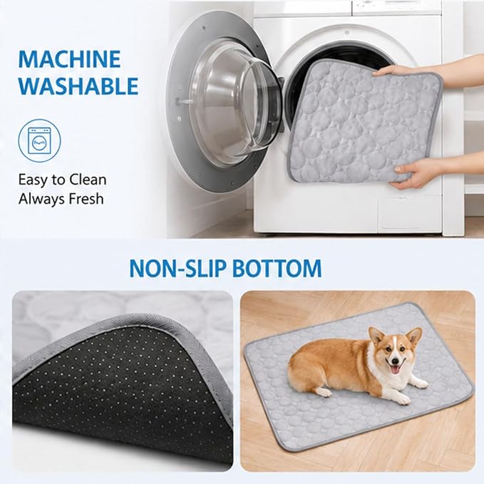 Pawlab Cooling Mat,Pawlab Cooling Mat for Dogs,King Size Self Cooling Mattress (Blue, XX-Large)
