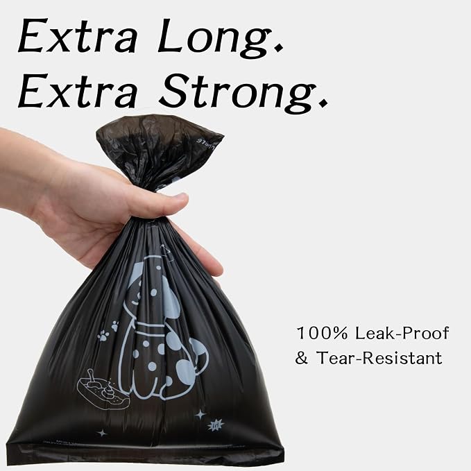 Poop Bags for Dogs120 bags 13x9 in Extra Large Dog Poop Bags Rolls with Dispenser, Guaranteed Leak Proof and Extra Thick, For Fragrance Bags for Dogs Walking and Cat Litter