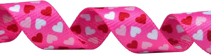 Mihqy Dog Collar - Adjustable Heart Dog Collar - Love Theme - Perfect for Small Medium Large Dogs(Pink Heart,M)