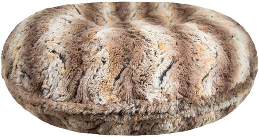Bessie and Barnie - Luxury Extra Plush Faux Fur Bagel Pet/Dog Bed (Simba, S)