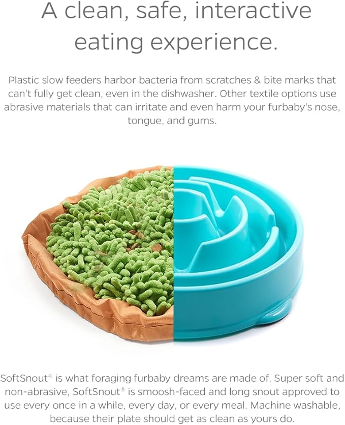 PET Parents Forager Snuffle MAT and Slow Feeder Dog Bowl, Meadow Natural