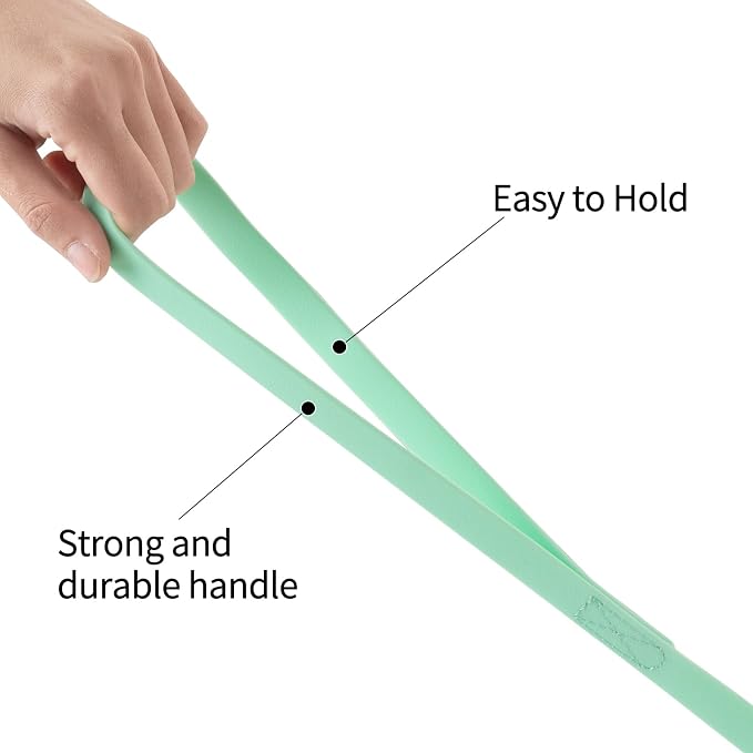 Waterproof Long Leash Durable Dog Recall Training Lead Great for Outdoor Hiking, Training, Yard, Beach and Swimming (Light Green, 30ft)