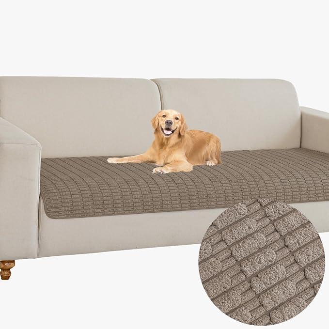 Muamar Dog Bed Cover Sofa Protector,Anti Slip Waterproof Sofa Covers for Living Room Couch Covers,Sofa Mat,Seat Cover,Dog Mat,Pet Pad for Furniture 1 Piece (30x70 inch, Brown)