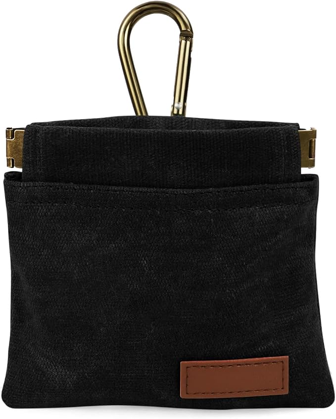 1 Pcs Pocket Pet Training Pouch,Dog Treat Pouch for Portable Pet Dog Walking Bag for Travel or Outdoor Use (Black)