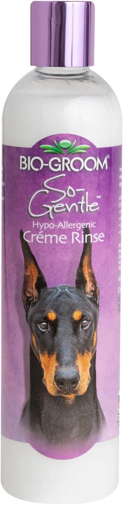 Bio-Groom So-Gentle Hypoallergenic Dog Conditioner - Tearless, Cat & Dog Bathing Supplies, Puppy Wash for Gentle Skin, Cruelty-Free, Made in USA, Tear-Free Dog Products - 12 fl oz 1-Pack