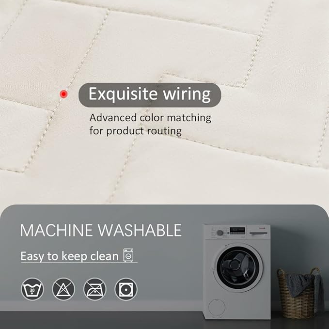 fuguitex Waterproof Dog Bed Cover Couch Cover, Anti-Slip Cat Mat Pet Pad Blanket for Sofa Chair Recliner Furniture Protrctor