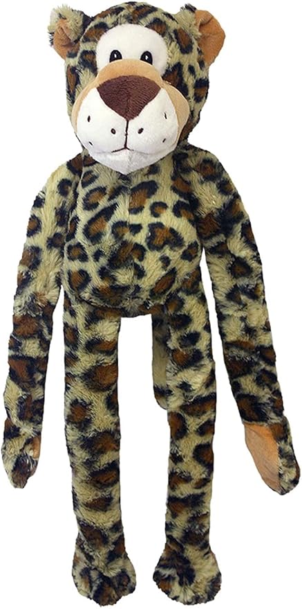 Multipet Swingin 19-Inch Large Plush Dog Toy with Extra Long Arms and Legs with Squeakers