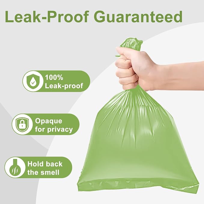 Toplive Dog Poop Bags, 16 Rolls (240 Bags) Green Pet Waste Bags Rolls, Thick & Leak-Proof Roll Replacements for Outdoor Dog Waste Cleanup