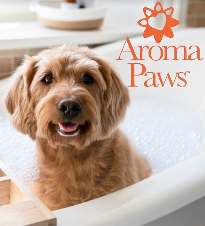 Pet Shampoo & Conditioner 2-in-1, Dry Itchy Skin Relief Formula, Aroma Paws Oatmeal Manuka Honey for Sensitive Skin, Feline Friendly Shampoo, Fragrance Free, Made in USA 13.5 oz.