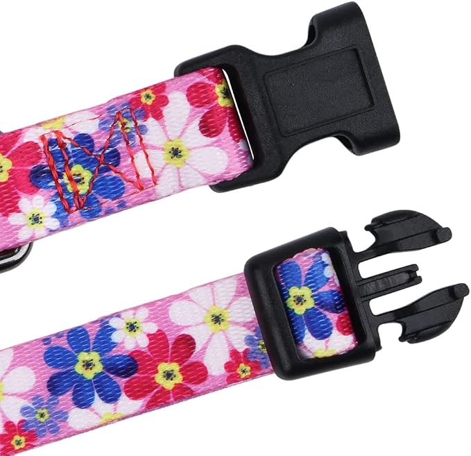 Dog Collar Special Design Personalized Cute Girl Soft Collars Sunflower, Small