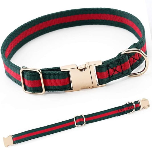 Premium Dog Collar, Cute Dog Collars Luxury Style, Durable Pet Collars with Metal Buckle Safety for Puppy Small Dogs