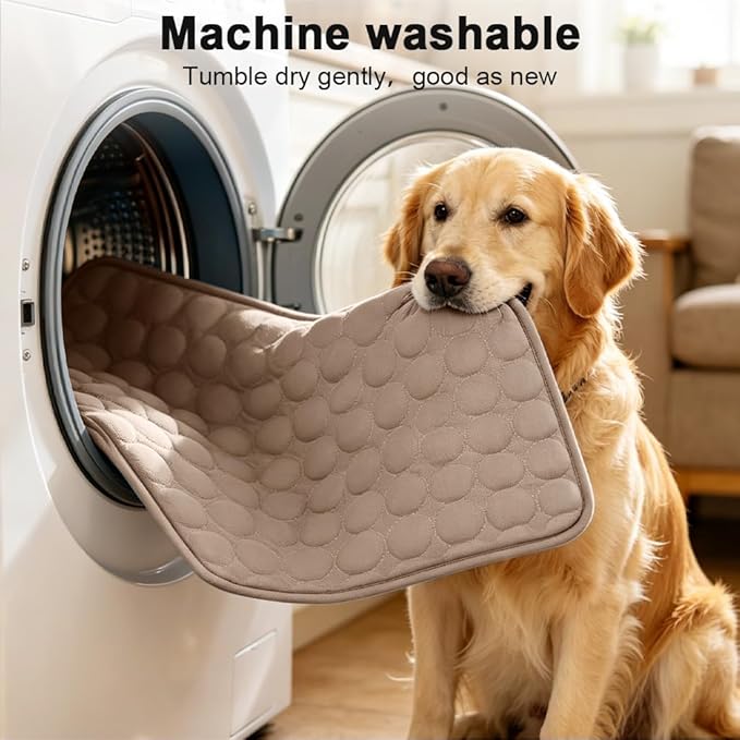 Dog Cooling Mat 2026 Upgraded Arc-Chill Cooling Dog Bed Mat, Washable Pet Cooling Pad (Q-Max>0.4) Cooling Mat for Dogs & Cats Indoor & Outdoor Car Seats (Coffee, 28x22 in)