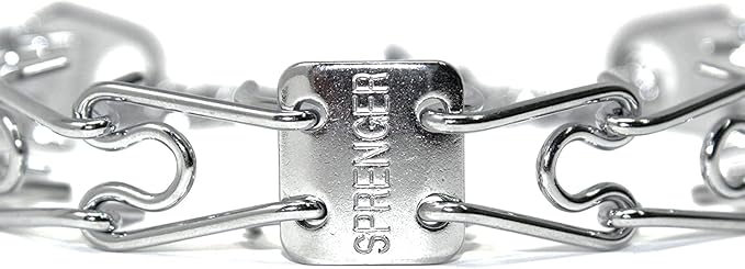Herm Sprenger Prong Dog Training Collar - 16" Long with 2.25mm Gauge (for Dogs up to 40lbs) - Fits 13" Neck, Extendable to 19" Neck with Additional Prong Links - Chrome Plated Steel, Made in Germany