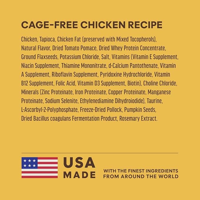 Instinct Ultimate Protein, Natural Dry Cat Food, Grain Free Recipe - Cage Free Chicken, 4 lb. Bag