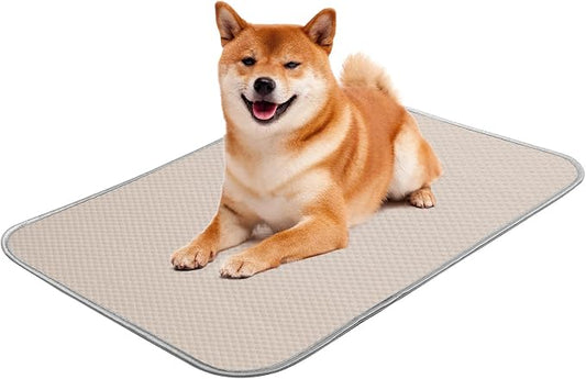 Buvlnee Summer Dog Cooling Mat Washable Ice Silk Self Cool Pad for Small Medium Large Dogs and Cats, Pet Sleeping Pad for Crate, Bed, Indoor & Outdoor Floor, Car Seats