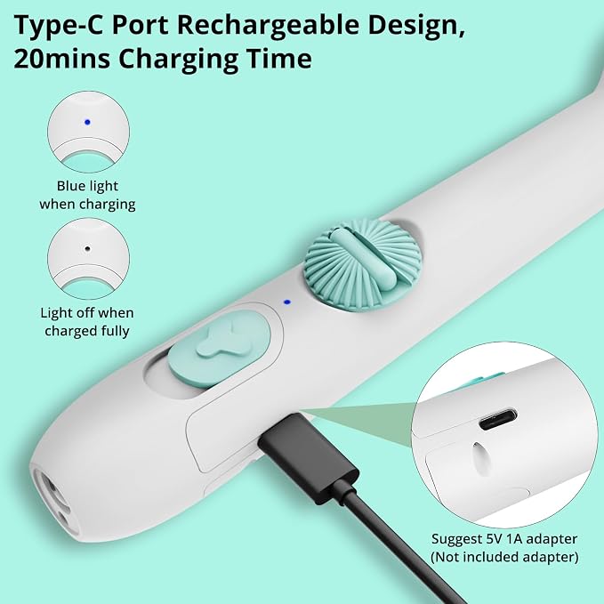 TBTeek Cat Toy, 2in1 Light and 22" Retractable Pole with Feather, Rechargeable, 5 Modes, Interactive Wand Toy for Indoor Cat Kitten Dog 3 Refills