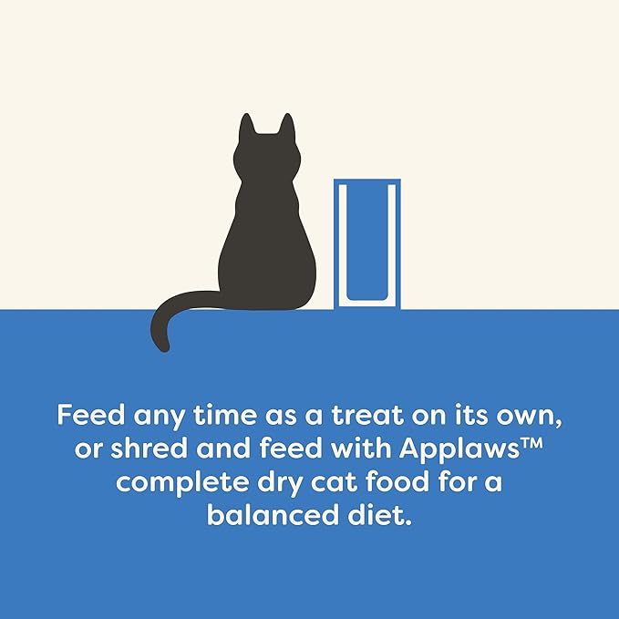 Applaws Whole Tuna Loin Cat Treats 12-Pack, Single Ingredient, Grain Free, High Protein, Freeze Dried Cat Treats, No Fillers, No Artificial Additives (12 x 1.06 oz)