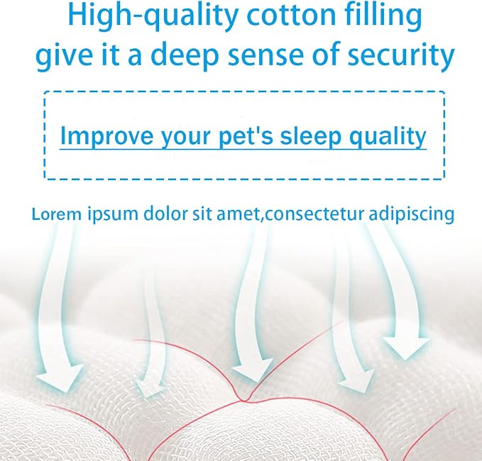Cat Beds for Indoor Cats - Cat Bed Washable 20/24 inches, Dog Beds for Small Medium Dogs, Anti Anxiety Round Fluffy Plush Faux Fur Pet Bed, Thick Bottom (Blue, Large 24" L x 24" W)