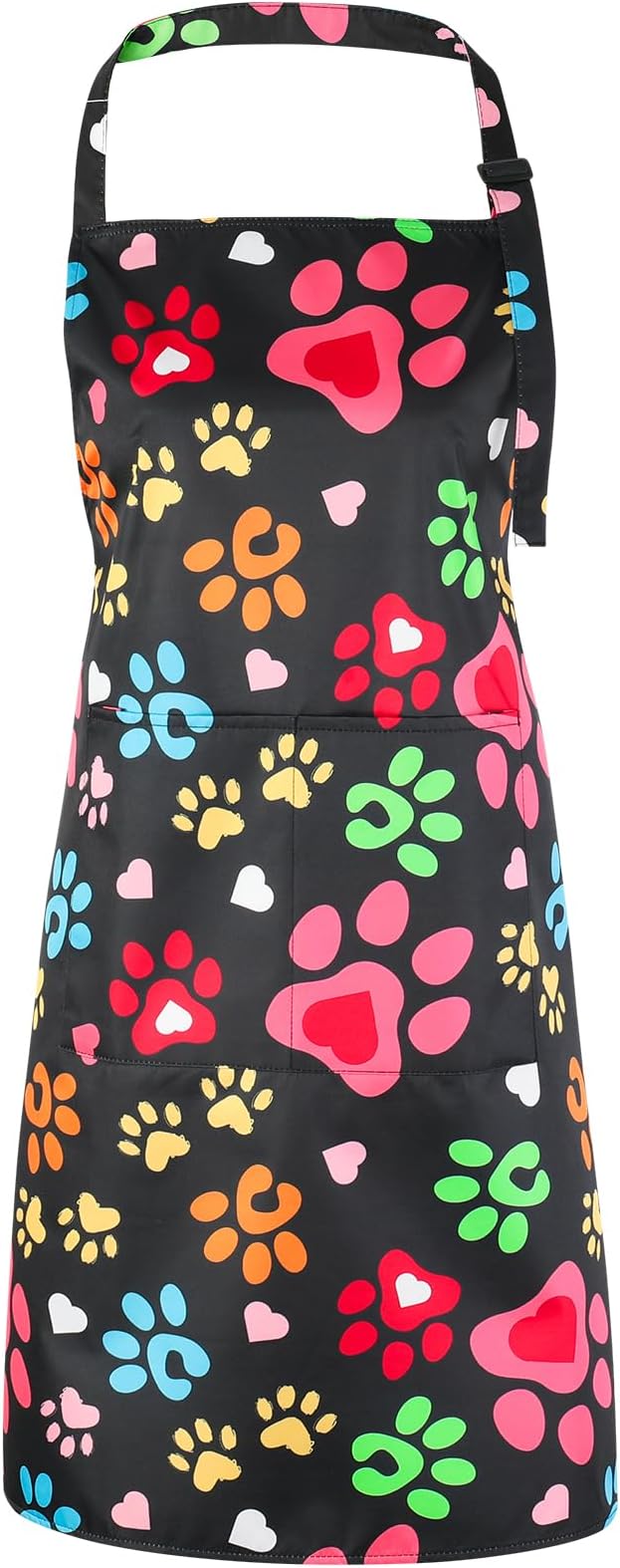 Dog Grooming Waterproof Apron with 2 Pockets, Cute Animals Puppy Dog Pets Apron