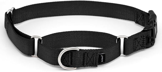 PetSafe Martingale Dog Collar with Quick-Snap Buckle Large, 1 Inch, Black