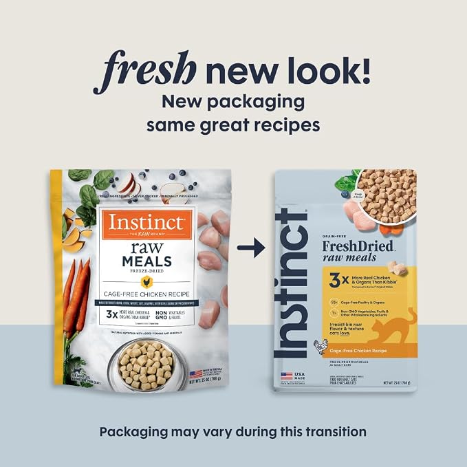 Instinct Raw Meals Freeze-Dried Chicken Cat Food, 25 oz. Bag