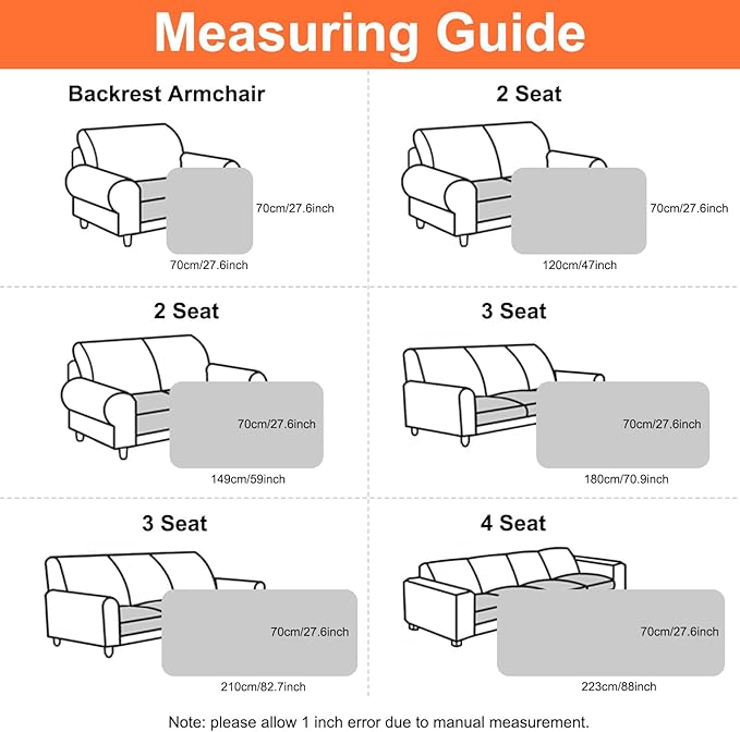 Smiry Couch Cover for Dogs, Non Slip Washable Sofa Protector for Pets, Soft Furniture Cover for Pet, Stylish Sofa Covers, Cozy Protect Against Fur, Dirt & Everyday Messes (Grey, 43" x 82.7")