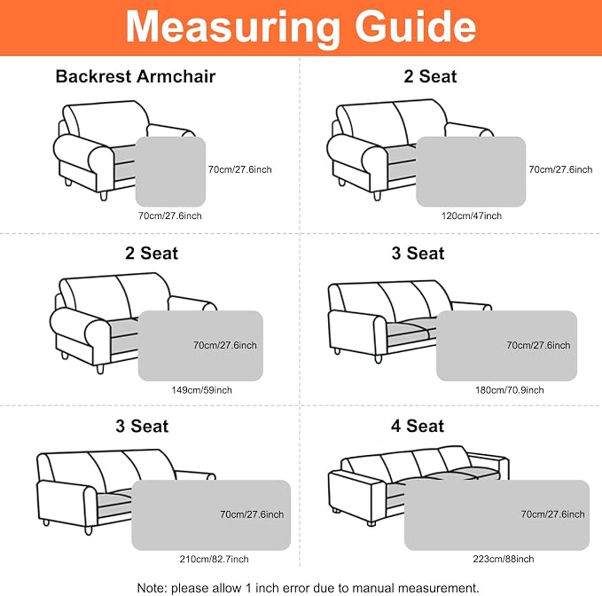 Smiry Couch Cover for Dogs, Non Slip Washable Sofa Protector for Pets, Soft Furniture Cover for Pet, Stylish Sofa Covers, Cozy Protect Against Fur, Dirt & Everyday Messes (Grey, 35.4" x 88")