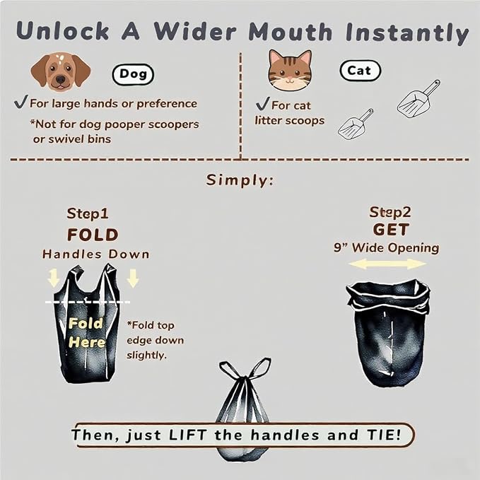 Ultra Thick RockRhino Dog Poop Bags - Claw Machine Style Pickup with Multi-Layer Bottom, ECO Heavy Duty, 0% Plastic, 100% Home Compostable, Mint-Scented, Easy Open Tie Handles, Glove Fit - 120 Bags