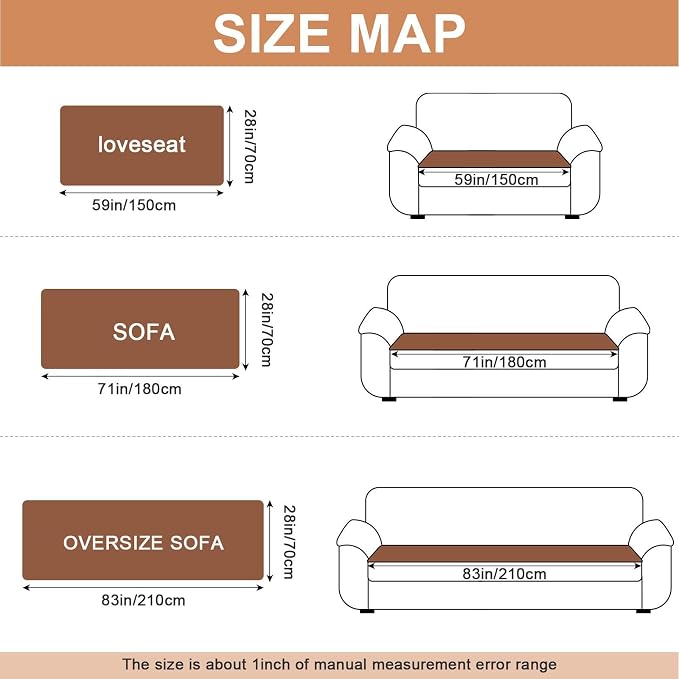 Waterproof Dog Couch Cover, Non Slip Pet Sofa Protector, Thick Fuzzy Couch Cover for Dogs, Machine Washable Furniture Protector, Scratch Resistant Pet Couch Mat(Light Coffee, 28" x 71"/70 x 180cm)