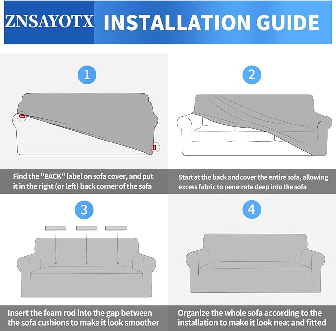 ZNSAYOTX 1 Piece Jacquard Couch Covers for 2 Cushion Couch High Stretch Loveseat Slipcover for Pets Dogs Anti Slip Love Seat Sofa Slipcover Furniture Protector (Medium, New Pattern Blackish Green)