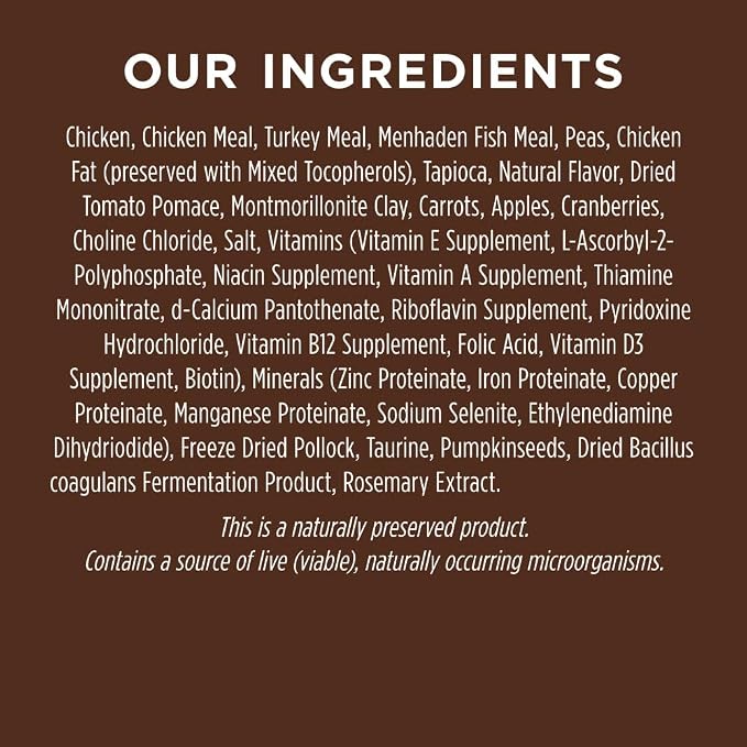 Instinct Original Dry Cat Food, Raw Coated Kibble, High Protein, Grain Free Recipe - Real Chicken, 11 lb. Bag
