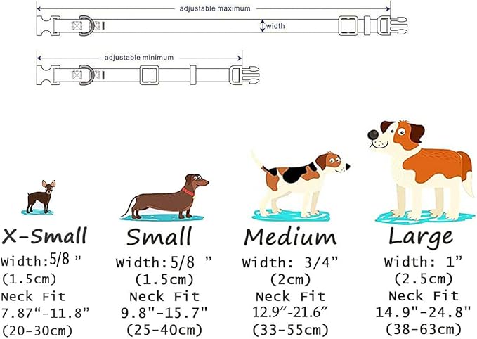 Mihqy Dog Collar with Bohemia Floral Tribal Geometric Patterns - Soft Ethnic Style Collar Adjustable for Small Medium Large Dogs(Floral Pink,S)