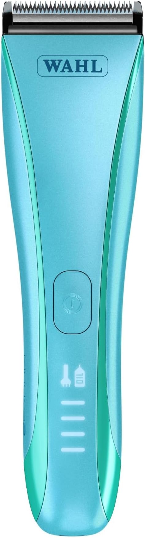 Wahl Pro Animal Motiva2 - Professional Pet Clipper for Dogs, Cats & Horses - Cordless - Digital Display with LED Indicator - Textured Grip - Easy to Carry & Travel Lock - Blue Ivy