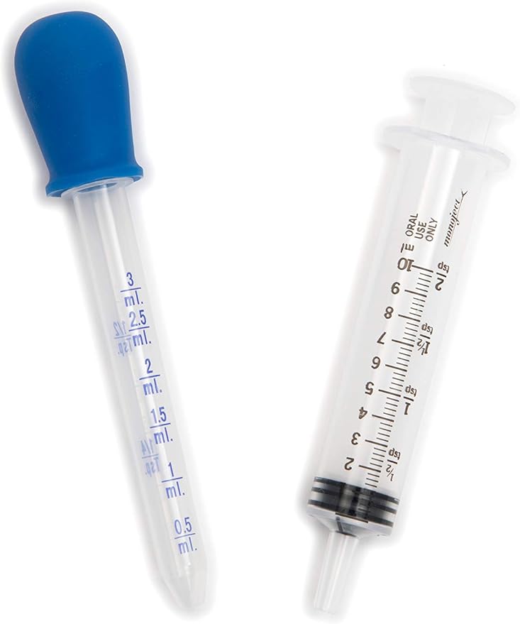 Lixit® Nursing and Hand Feeding Syringe and Bottle Kits for Cats, Rabbits, Puppies and Other Pets (Syringe + Dropper Pack of 2)