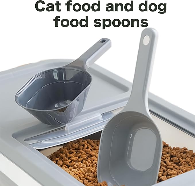 3PCS Dog Food Scoop, 1 Cup Plastic Pet Food Scoop With Measuring Lines for Dogs Cats Birds and Rabbits