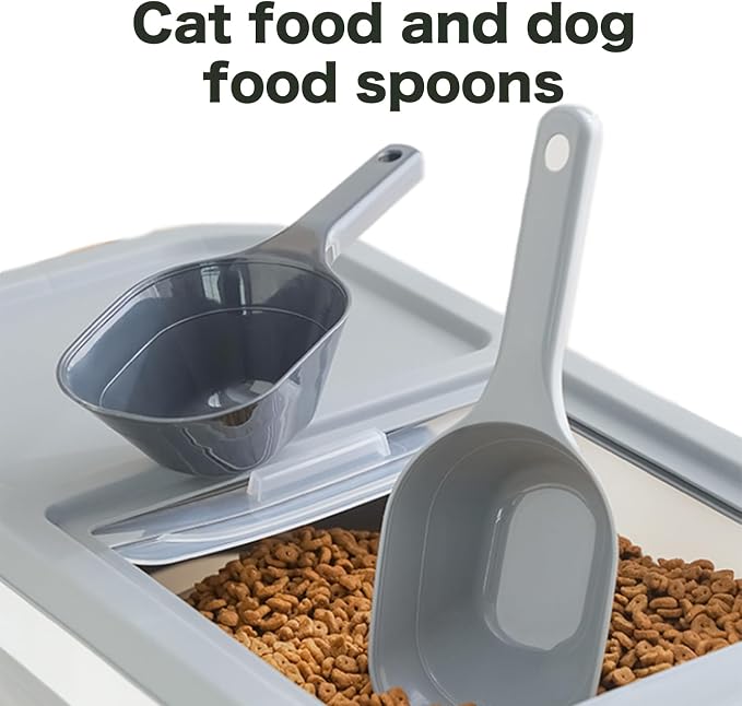 3PCS Dog Food Scoop, 1 Cup Plastic Pet Food Scoop With Measuring Lines for Dogs Cats Birds and Rabbits