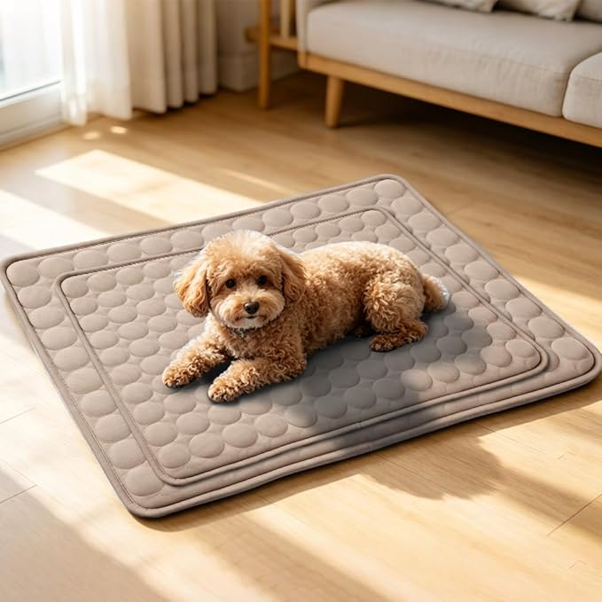 Dog Cooling Mat 2026 Upgraded Arc-Chill Cooling Dog Bed Mat, Washable Pet Cooling Pad (Q-Max>0.4) Cooling Mat for Dogs & Cats Indoor & Outdoor Car Seats (Coffee, 40x28 in)