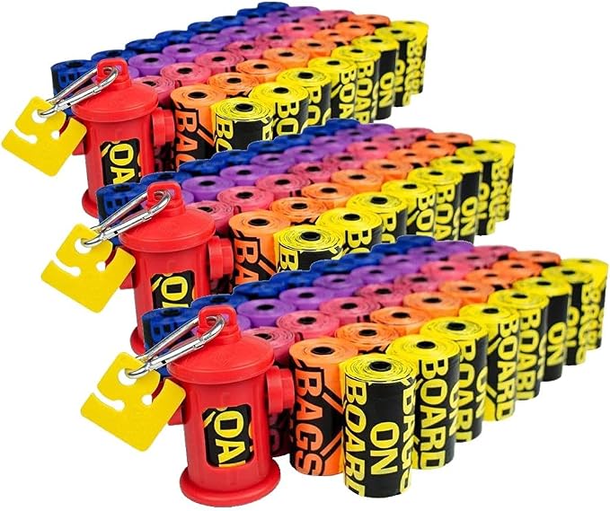 Bags on Board Premium Odor Blocking Dog PoopBags & Dispenser - Leakproof Waste Pick-Up-Bags (Pack of 1800)